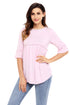 Pink Babydoll Long Tunic Top